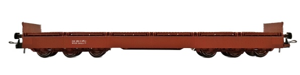NPE Modellbau NW22143 - H0 Niederbordwagen Samms-u 454 abgeklappt Braun der DBAG; Ep. V